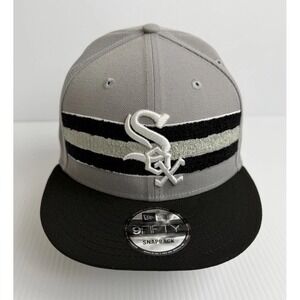 New Era 9FIFTY Chicago White Sox Gray Black Snapback Hat OSFM MLB